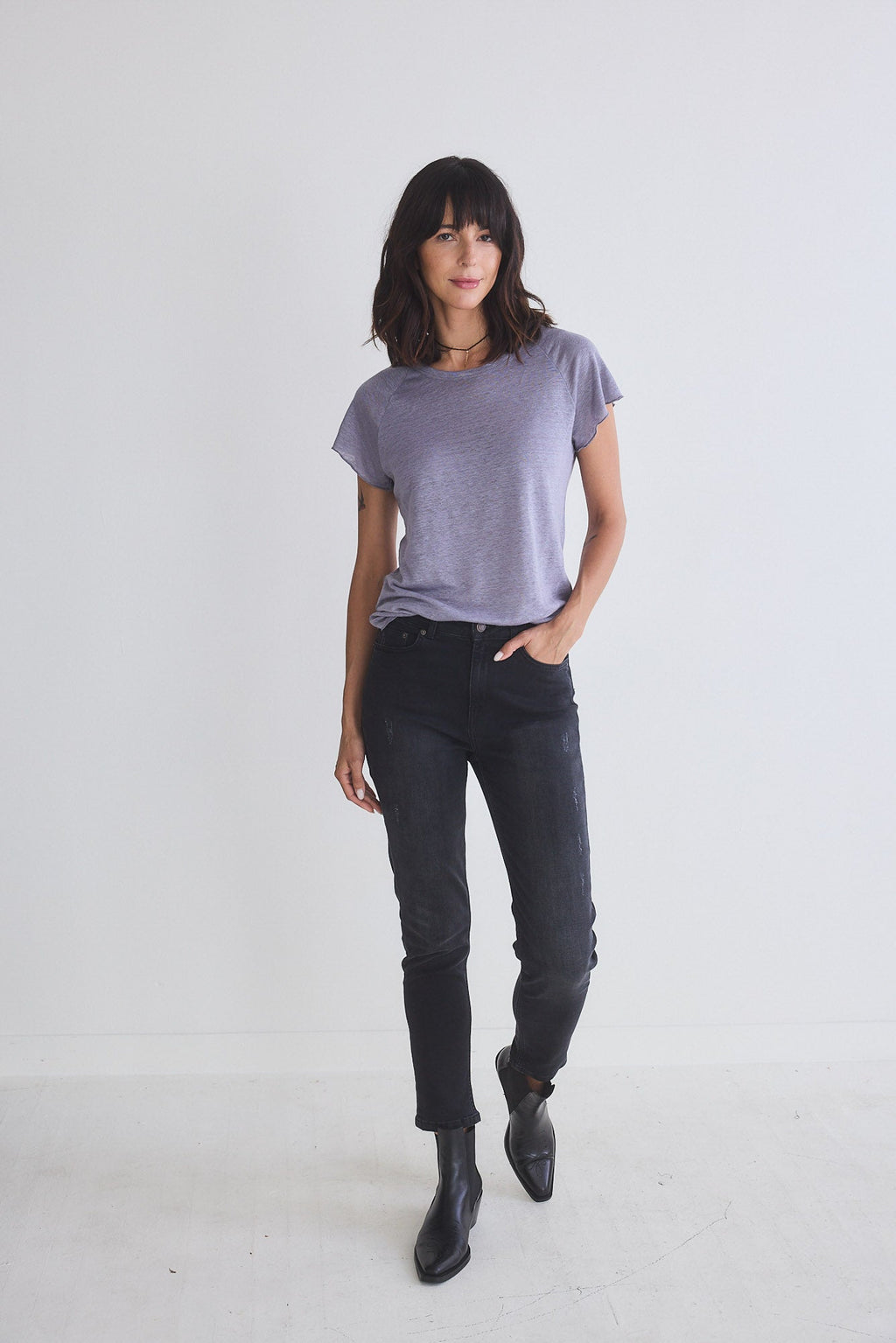 Slim-Fit Distressed Stretch Denim Jeans