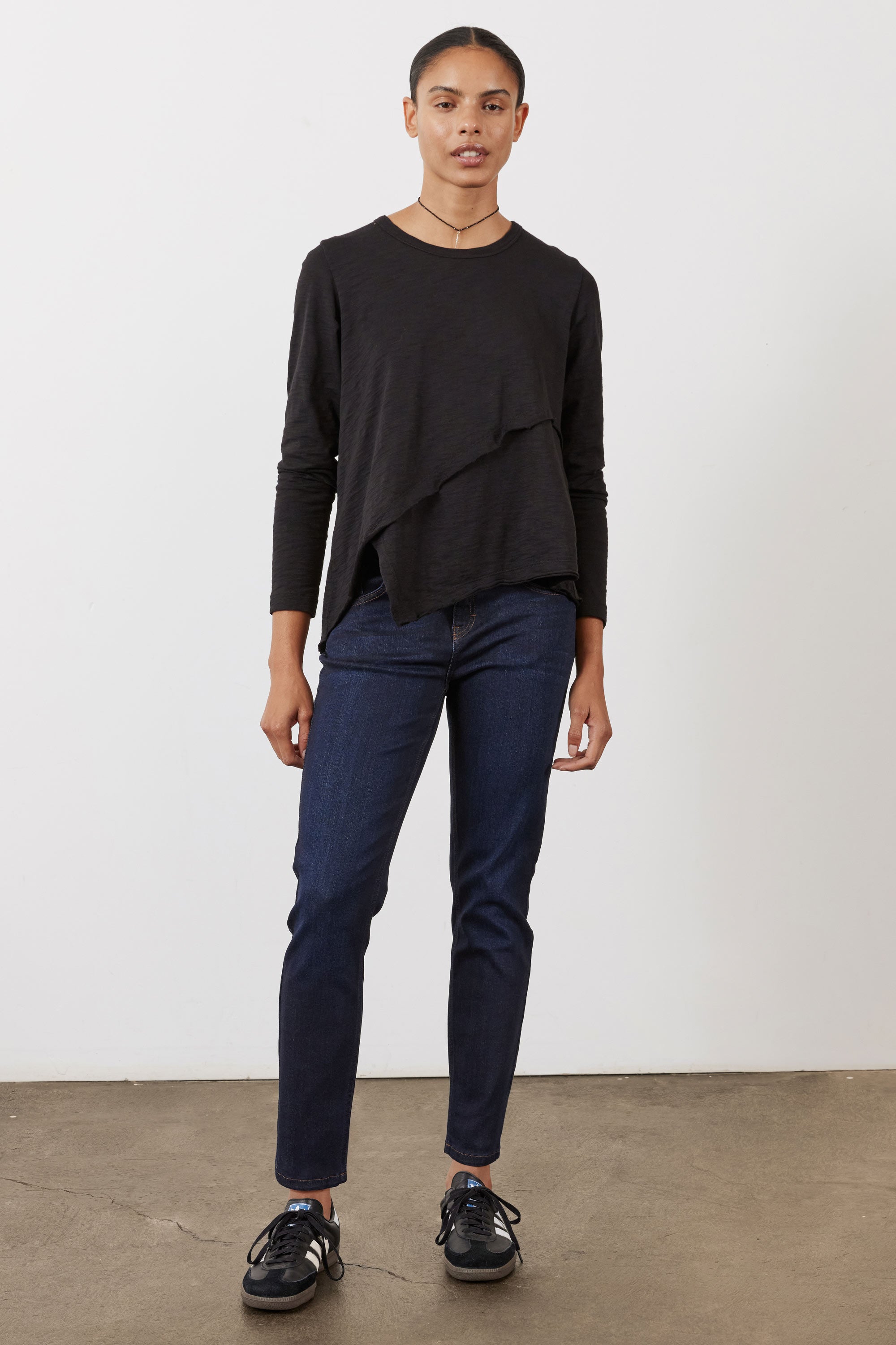 Slim-Fit Stretch Denim Jeans in Dark Ocean Wash