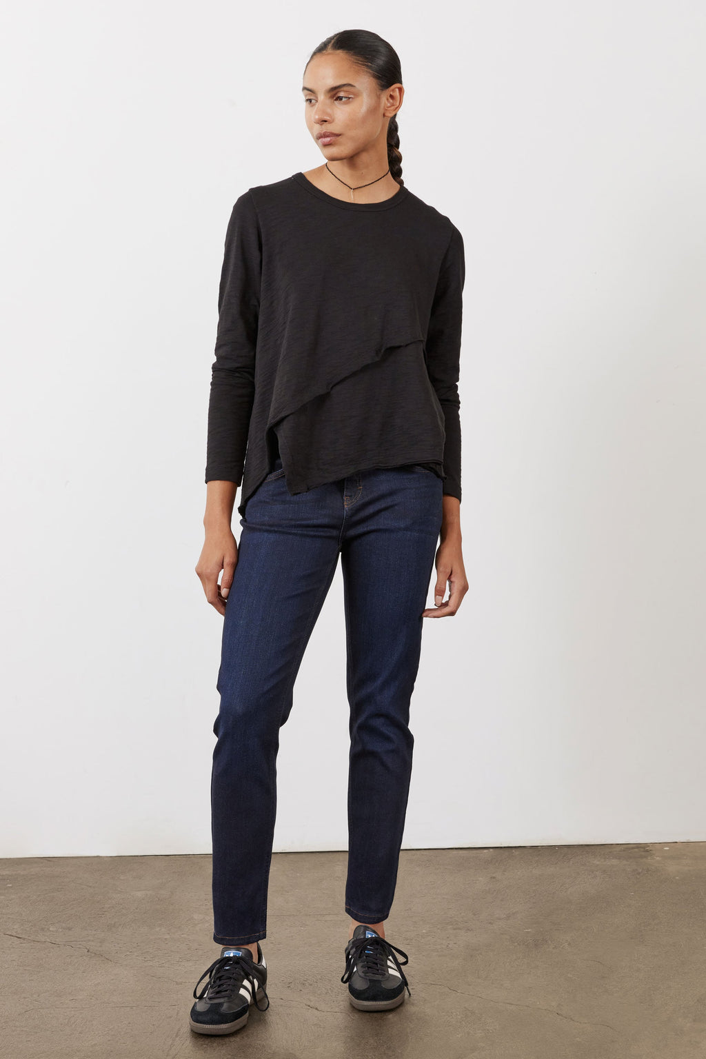 Slim-Fit Stretch Denim Jeans in Dark Ocean Wash