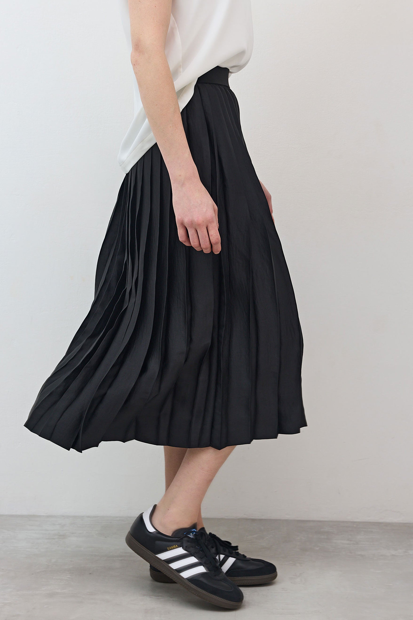 Pull On Pleated Skirt