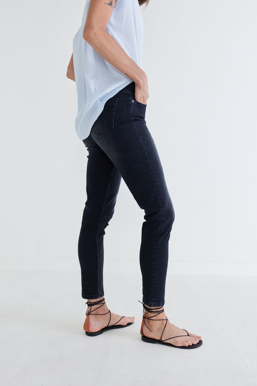 Slim-Fit Distressed Stretch Denim Jeans